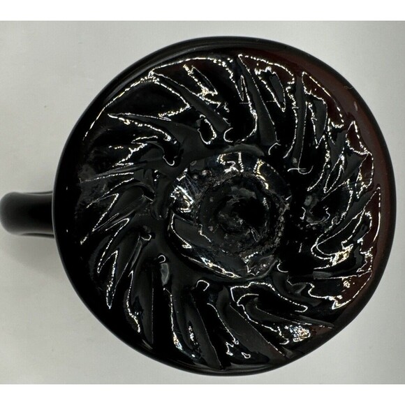 AMETHYST  Glass Pitcher Small 5 Inch Tall Hand Blown Vintage Purple Plum - Picture 7 of 7